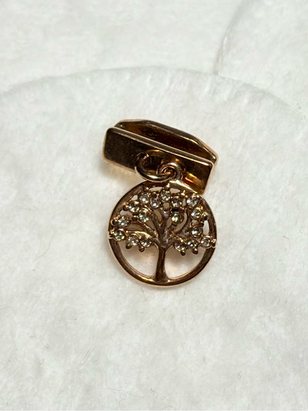 KEEP Collective Gold Tree of Life Charm with Clear Crystals